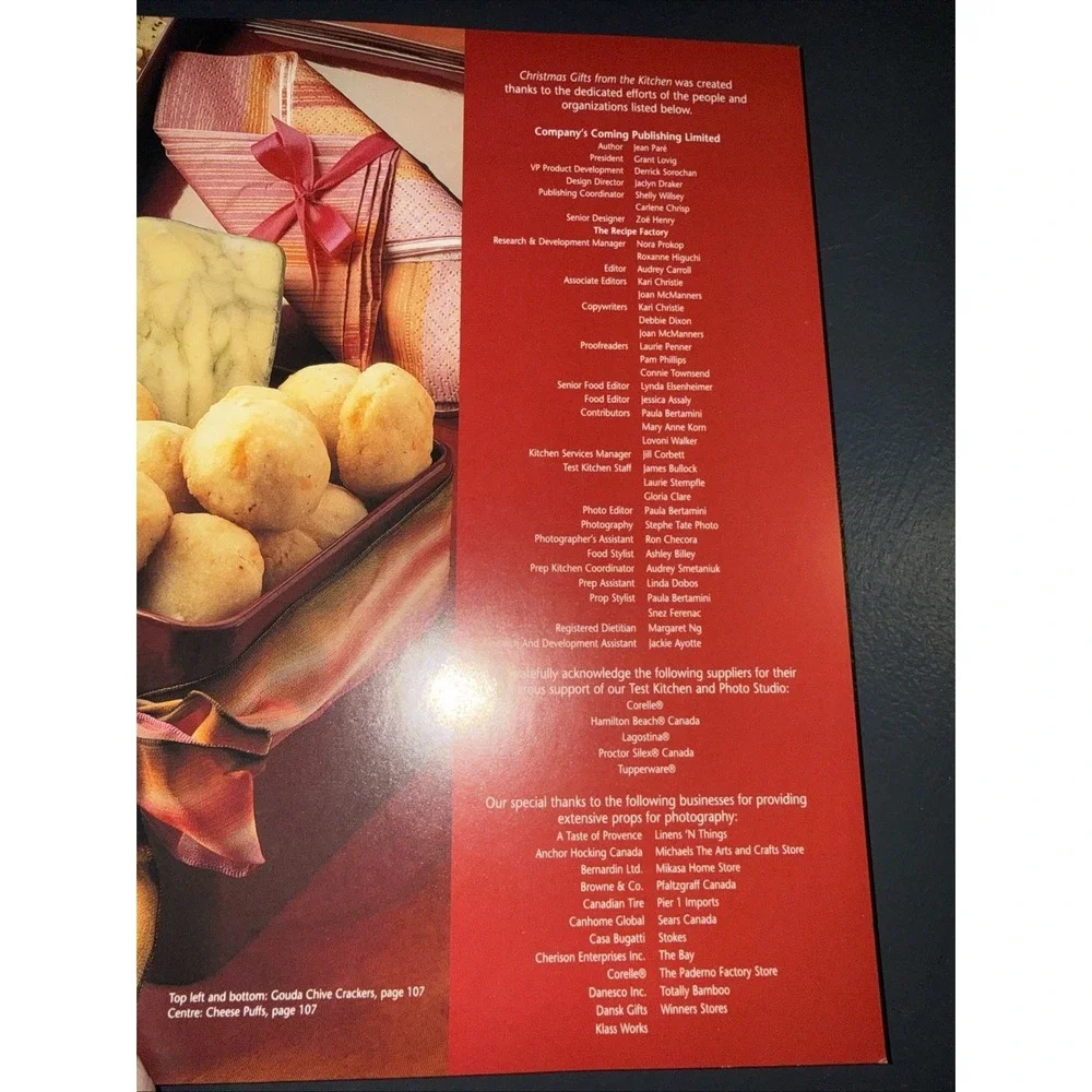 Christmas Gifts from the Kitchen by Jean Paré (2006) Third Printing,‎ First Ed.